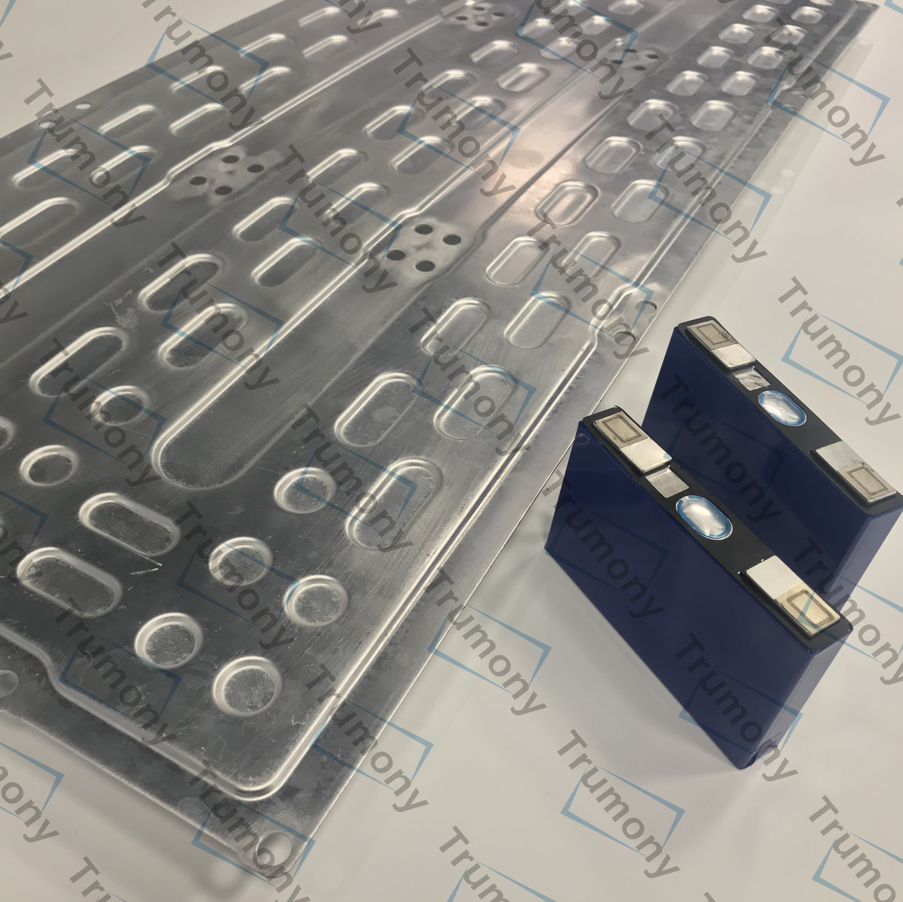 Powder Coated Battery Pack Thermal Management Drones 6061 Liquid Cold Aluminum Water Cooling Plate