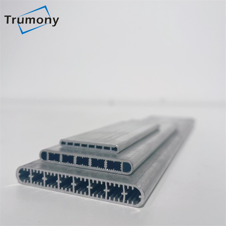3003 Extrusion Aluminium Micro-channel Tube Parallel Flow Aluminium Flat Tube for BEV Battery Pack Cooling 