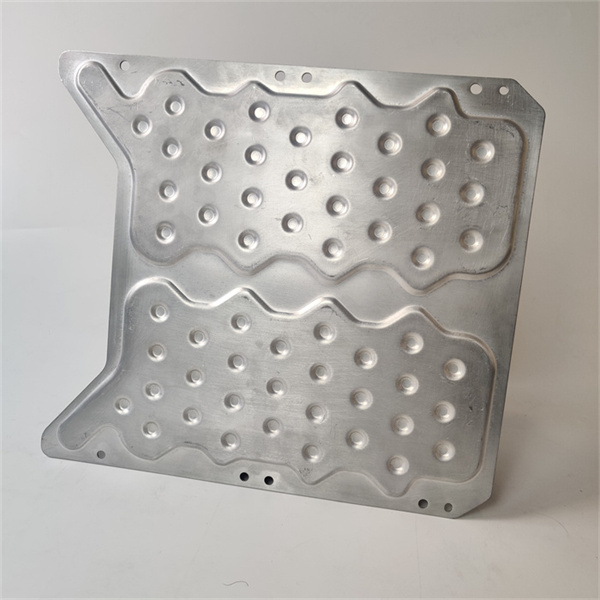 Welding 21700 Cell Battery Pack Straight Job Car Oval Water Cooler Aluminum Water Cooling Plate