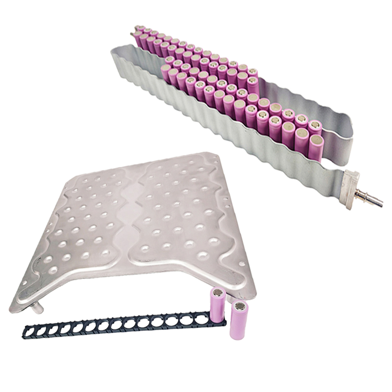 EV Soft Battery Pack Cooling Aluminum Liquid Cooled Plate Extruded Tube for Heating