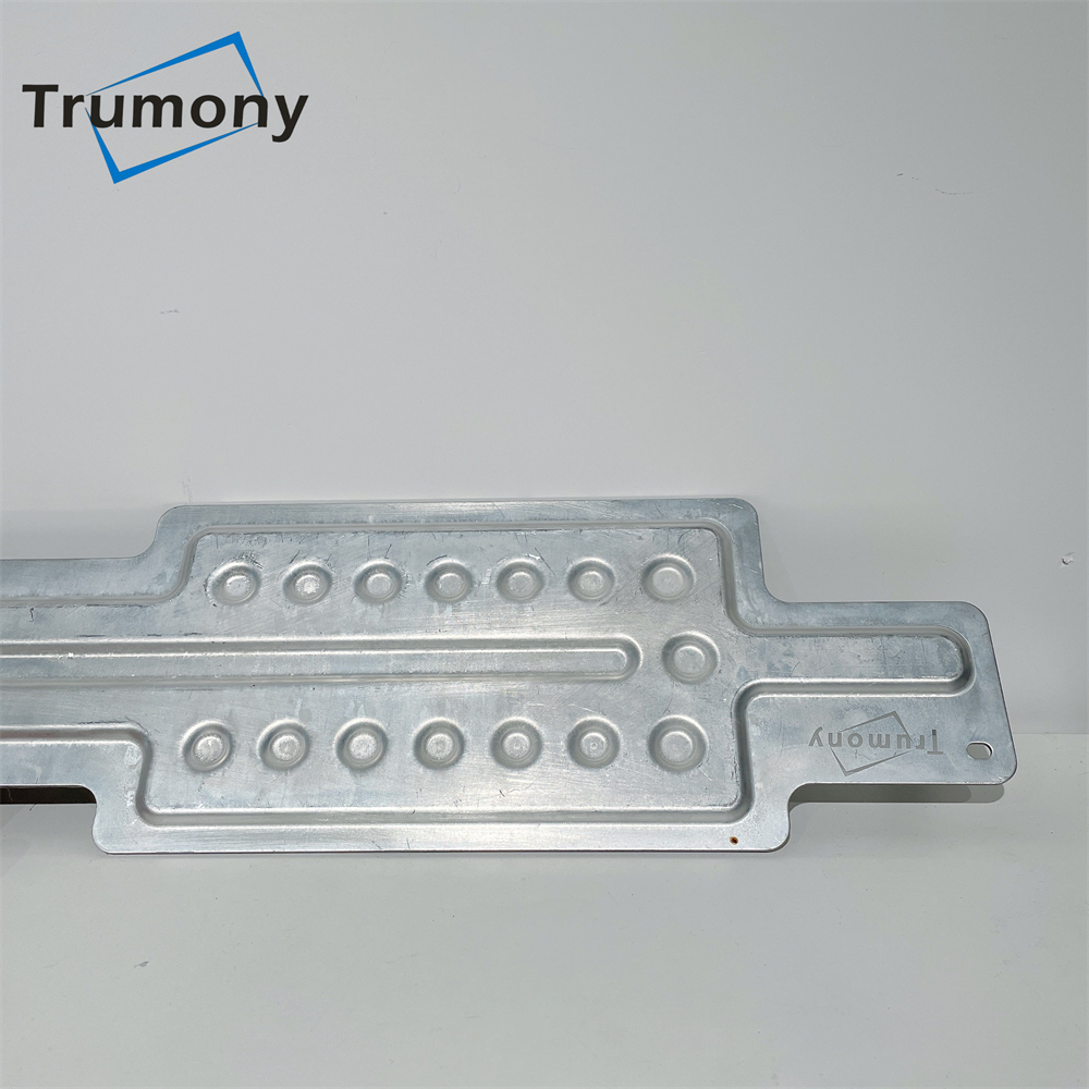EV Battery Bottom Side Cooling Aluminum Water Cooling Stamping Plate Liquid Cooled Plate