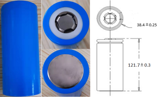 38121-15Ah LiFePO4 Cell（energy type）