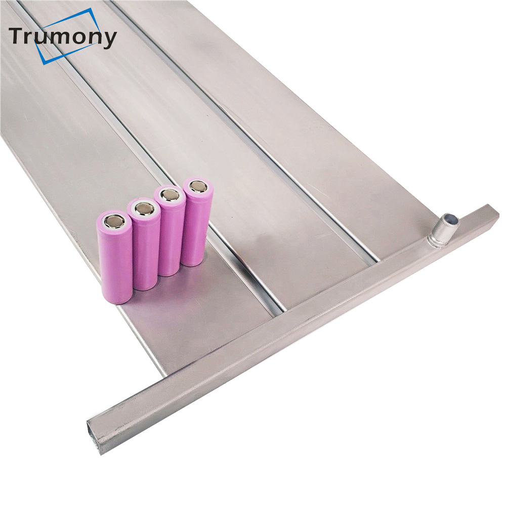 Aluminum Cooled Plate Heat Exchanger Liquid Cooling Tube for Electric Vehicle Battery 